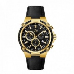 Reloj GC Watches hombre Y24011G2MF Cableforce acero inoxidable dorado cronógrafo taquímetro
