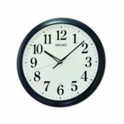 Reloj pared Seiko Clocks QXA776K redondo 33 cm. Negro función luz