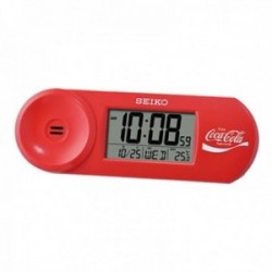 Reloj despertador Seiko Clocks QHL902R digital 14.4 cm. rojo función termómetro calendario