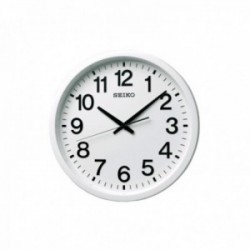 Reloj pared Seiko Clocks QXZ002W redondo 39 cm. blanco space link segundero