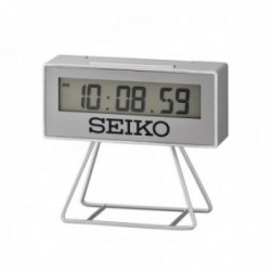 Reloj despertador digital Seiko Clocks QHL087S rectangular 10.4 cm. Función temporizador calendario