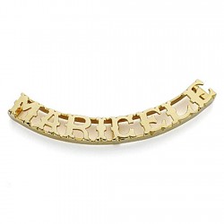 Colgante oro 18k nombre 8 letras mayúsculas a elegir liso calado - PERSONALIZABLE