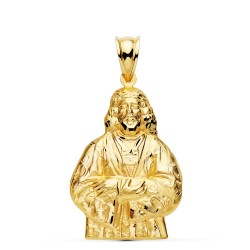 Cristo de Medinaceli colgante oro 18k unisex 31 mm. detalles tallados realistas