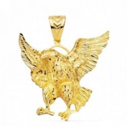 Colgante oro 18k unisex 49 mm. águila calva americana detalles tallados