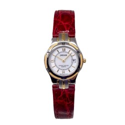 Reloj Jaguar mujer acero inoxidable bicolor visualización fecha indicadores números romanos bisel
