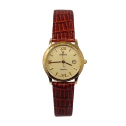Reloj Festina mujer acero inoxidable dorado visualización fecha indicadores números romanos