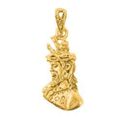 Cristo de los Gitanos colgante oro 18k unisex 19 mm. detalles tallados reasa calada
