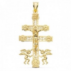 Cruz Caravaca Colgante Oro 9k unisex 49 mm. calad