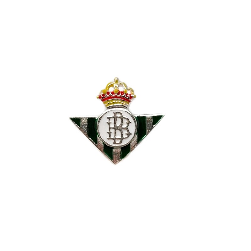 Real Betis Balompié escudo pin plata Ley 925m esmalte