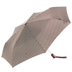 Pertegaz Paraguas plegable automático abertura cierre diámetro 54 cm. formas combinadas marrones