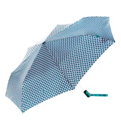 Pertegaz Paraguas plegable automático abertura cierre diámetro 54 cm. formas combinadas verdes