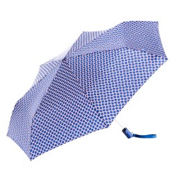 Pertegaz Paraguas plegable automático abertura cierre diámetro 54 cm. formas combinadas azules