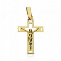 Cruz crucifijo oro 9k 25mm. calada [AA7497]
