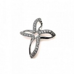 Cruz plata ley 925m 33mm. circonita [AA8069]