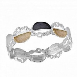 Pulsera ANTONELLI CRUISE bronce extensible detalles ovales [AA9825]