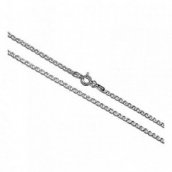 Cadena plata ley 925m lisa 40cm. marina hilo 0.5mm. [AB0369]
