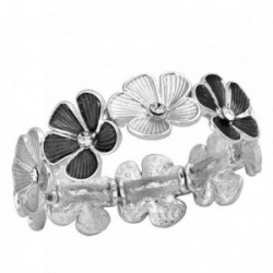 Pulsera ANTONELLI CRUISE bronce extensible detalles flores [AB2484]