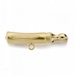 Alfiler oro 18k ángel bebé 28mm.. tallado [AB3297]