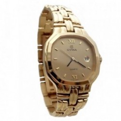 Reloj oro 18k Cyma mujer modelo panter marcadores números romanos