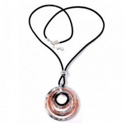 Collar ANTONELLI CRUISE largo bronce detalles círculos [AB4566]