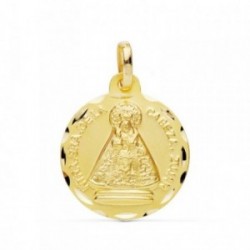 Medalla oro 18k Virgen de la Cabeza Zújar 18mm. [AB4796]