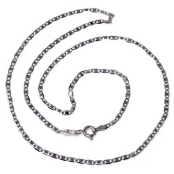 Cadena oro blanco 18k maciza 45 cm. 1,8 mm. 2.65 grs. [9593]