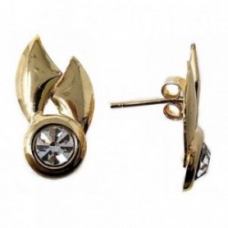 Pendientes bisutería metal dorados 25mm. figuras geométricas [AB5004]