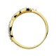 Sortija oro 18k bicolor circonitas [7724]