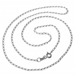 Cadena oro blanco 18k bilbao 40cm. [AA2428]