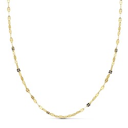 Cadena oro 18k maciza diamantada 45 cm x 1,5. 1.30 grs. [9624]