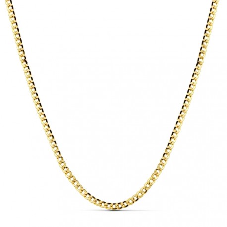 Cadena oro 18k barbada 60 cm hueca 3,5 mm. 10,90 gr [9661]