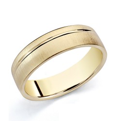 Alianza oro 18k mate brillo 5,5mm. [8061]