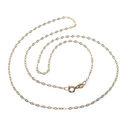 Cadena oro 18k maciza forzada. 50 cm x 1 mm. 1.80 grs. [9645]