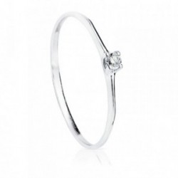 Solitario oro blanco 18k diamante 0.055ct. [AB8786]