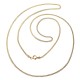 Cadena oro 18k barbada 45 cm hueca 1,50 mm. 2,60 gr [9652]