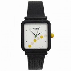 Reloj Pulsar analógico PGS1375 caja metálica correa piel mujer