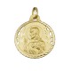 Medalla oro escapulario Virgen del Carmen y Corazon de Jesús [5018]