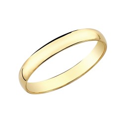 Alianza oro 18k lisa 3mm. [AA0083]