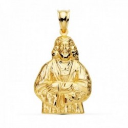 Colgante oro 18k silueta 31mm. Cristo de Medinaceli detalles tallados