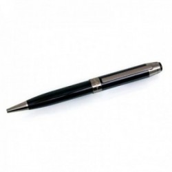 Bolígrafo Pierre Cardin 14cm. capuchón giratorio color negro detalles plomo