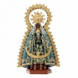 Figura Virgen de Regla imagen 18cm. patrona de Chipiona resina peana decoración