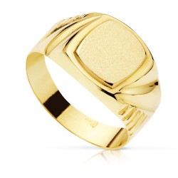 Sello oro 18k cadete tallado [AA0410]